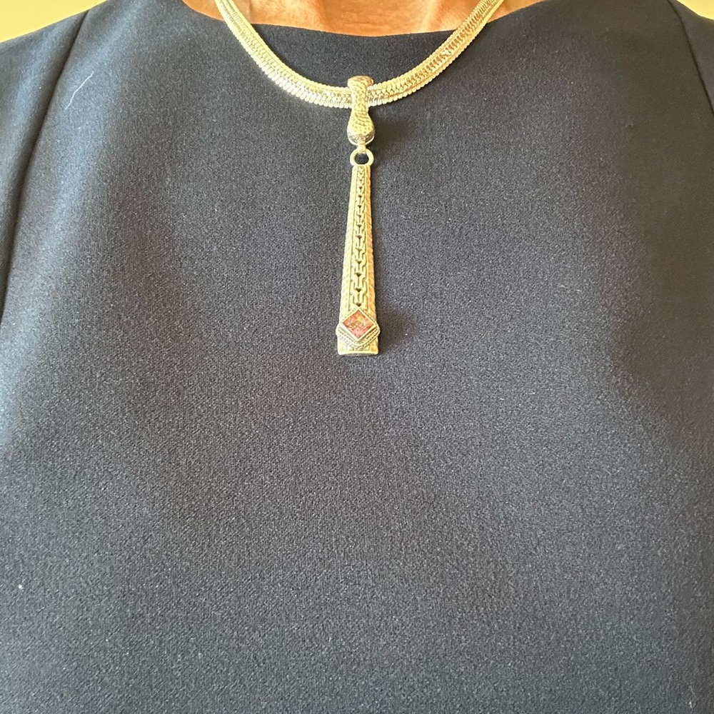Silver Necklace. Length 18”. By Rinc Lind SP - Picture 4 of 7
